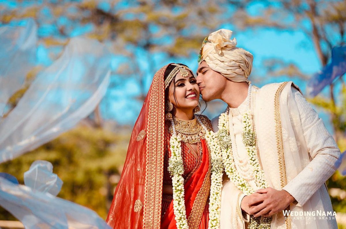 Aanchal at her wedding in Kathmandu