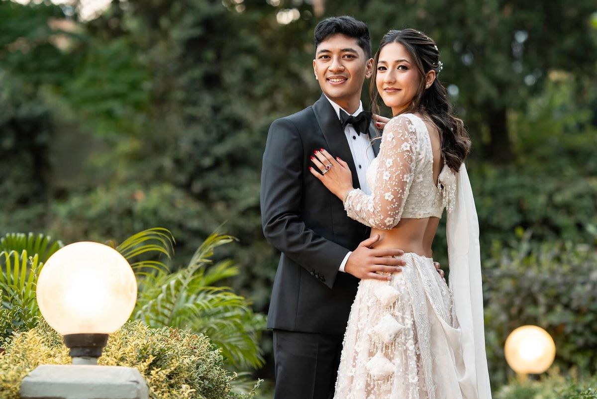 Anushka and Prabir at the reception