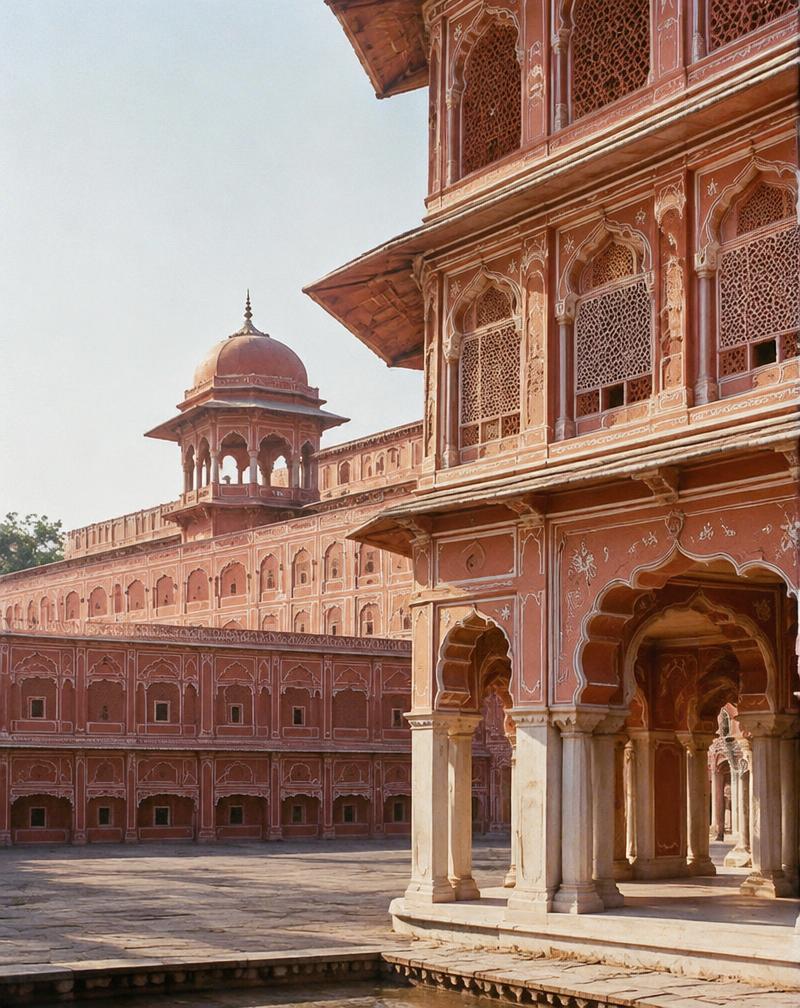 A palace façade in Jaipur